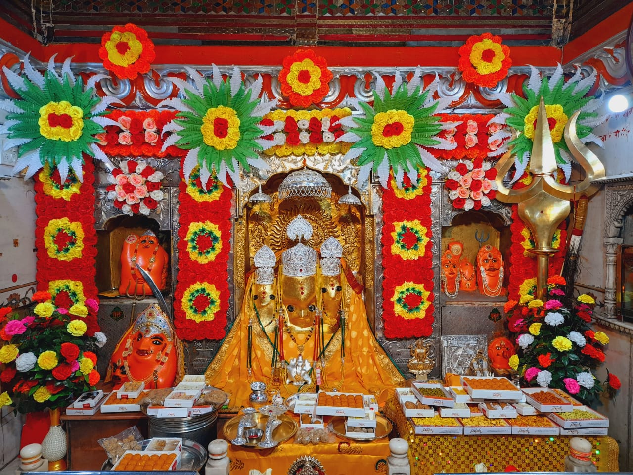 Divine darshan at the temple
